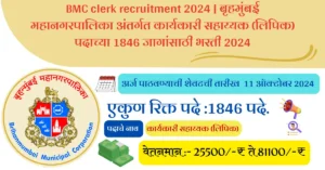 BMC clerk recruitment 2024